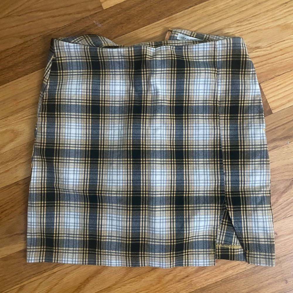 urban plad skirt
